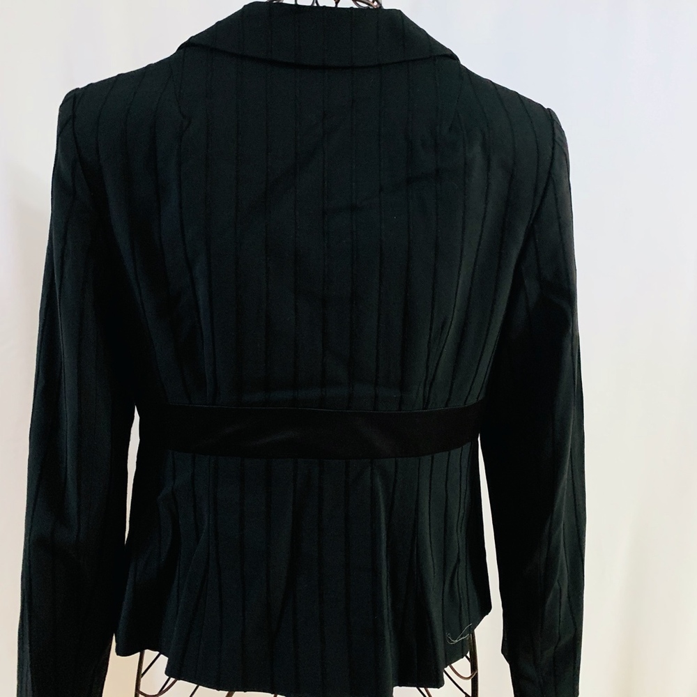 Black velveteen Stripe Jacket-Nanette Lapore - Picture 2 of 5